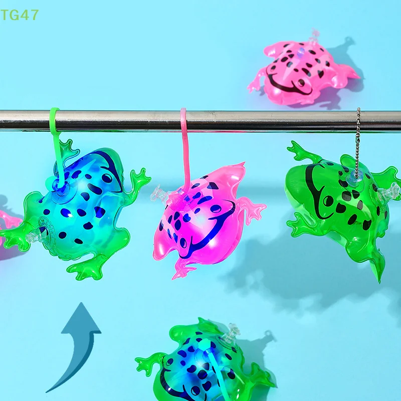 【LS】【LS】1Pc 11/20cm Inflatable Frog Luminous Balloons Swimming Pool Party Water Game Balloons Beach Sports Shower Frog Fun Toys