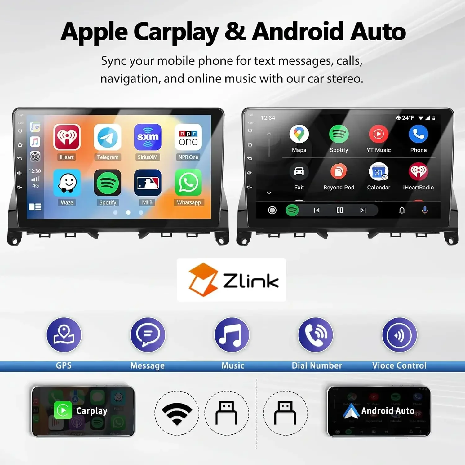 8Inch Android 13 Car Stereo for Mercedes Benz C Class 3 W204 S204 2006-2011 Wireless CarPlay Andriod Auto Bluetooth Touchscreen