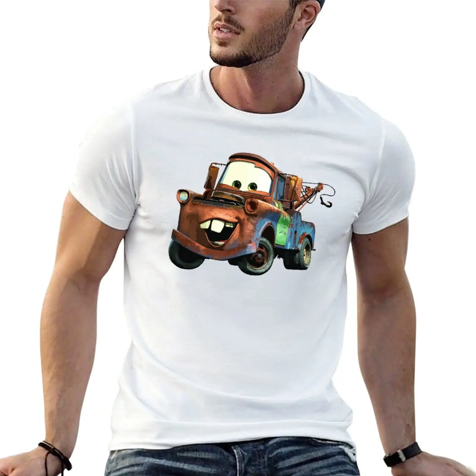 Лучшая футболка Mater from cars, персонализированная мужская футболка, футболка из тяжелого хлопка