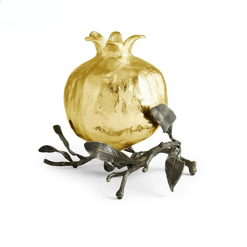 Pomegranate stainless steel vase home restaurant club decorative ornament