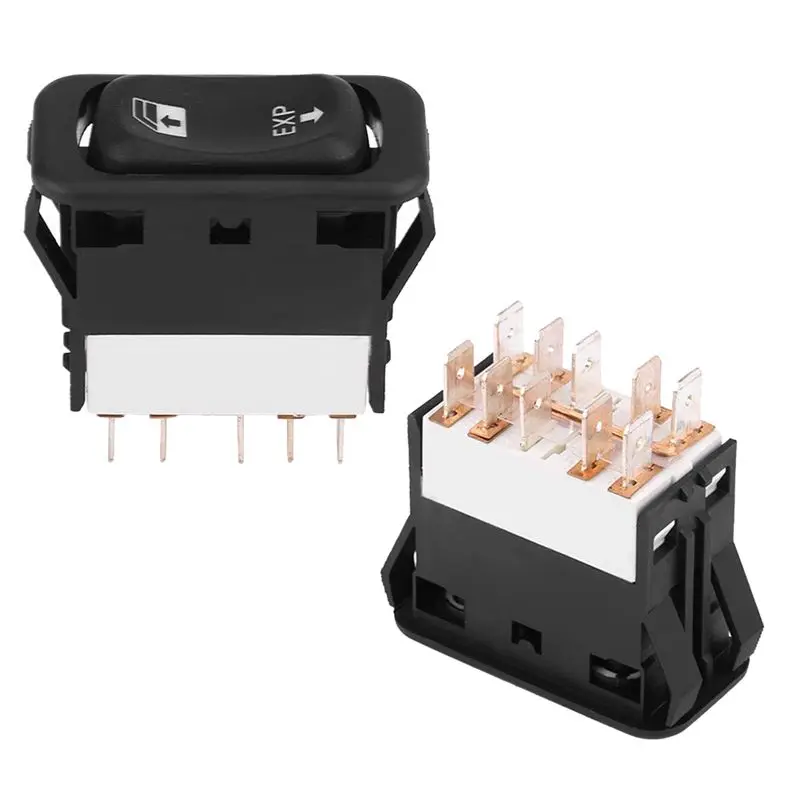 1 Piece Lift Switch Power Window Switch Control Switch Black A06-30769-008 Plastic For Freightliner Columbia 01-11
