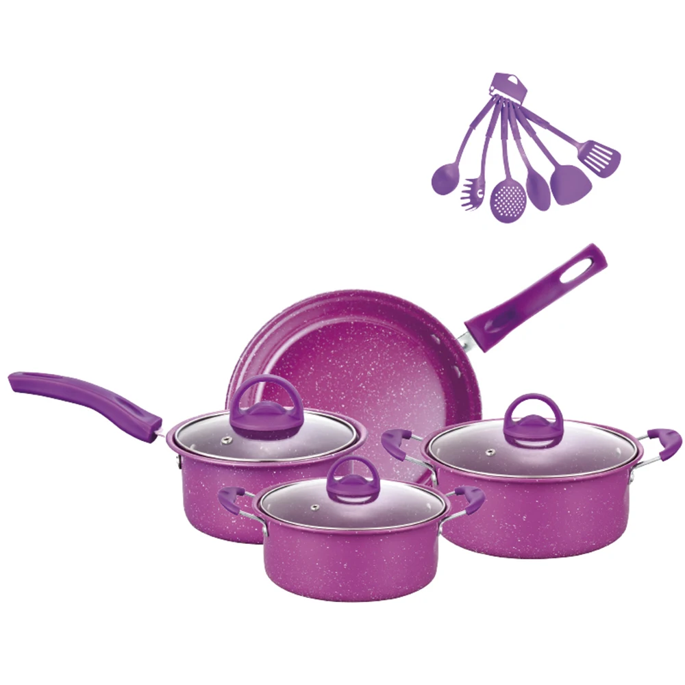 13-Piece Non-Stick Cooking Pots And Pans Kit Kitchen Utensil Set Kitchen Cookware Gifts for Friends and Family