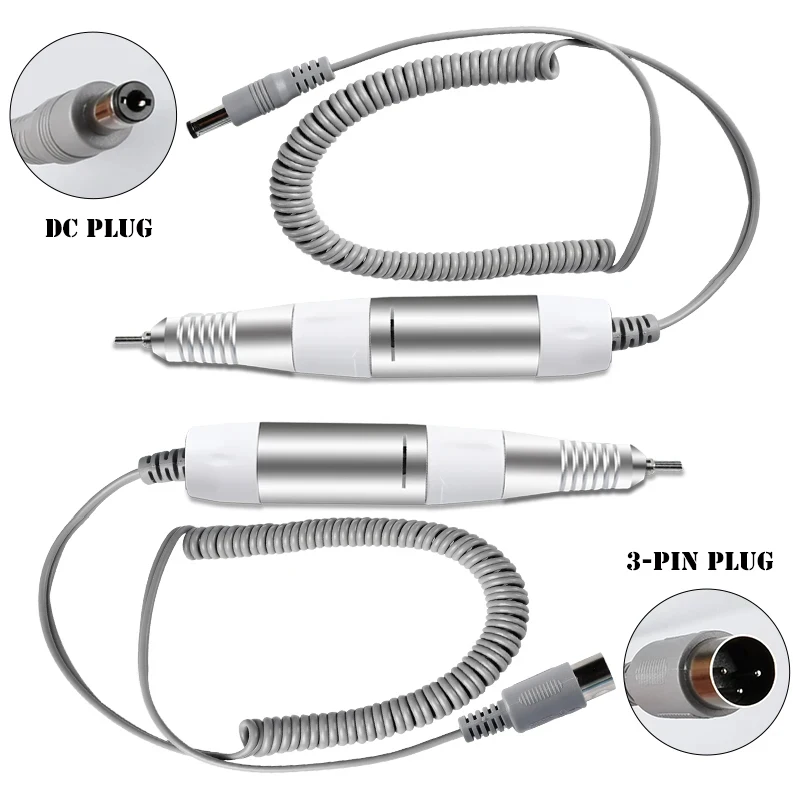 Profissional elétrica broca do prego lidar com 35000rpm broca da arte do prego handpiece arquivo polonês moagem máquina manicure broca acessório