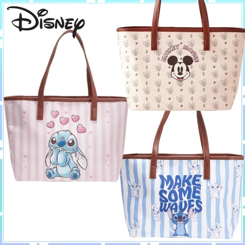 

Новая портативная сумка на плечо с Микки Маусом и большой вместительностью для поездок на работу, мультфильм, аниме, прекрасный подарок для девочек