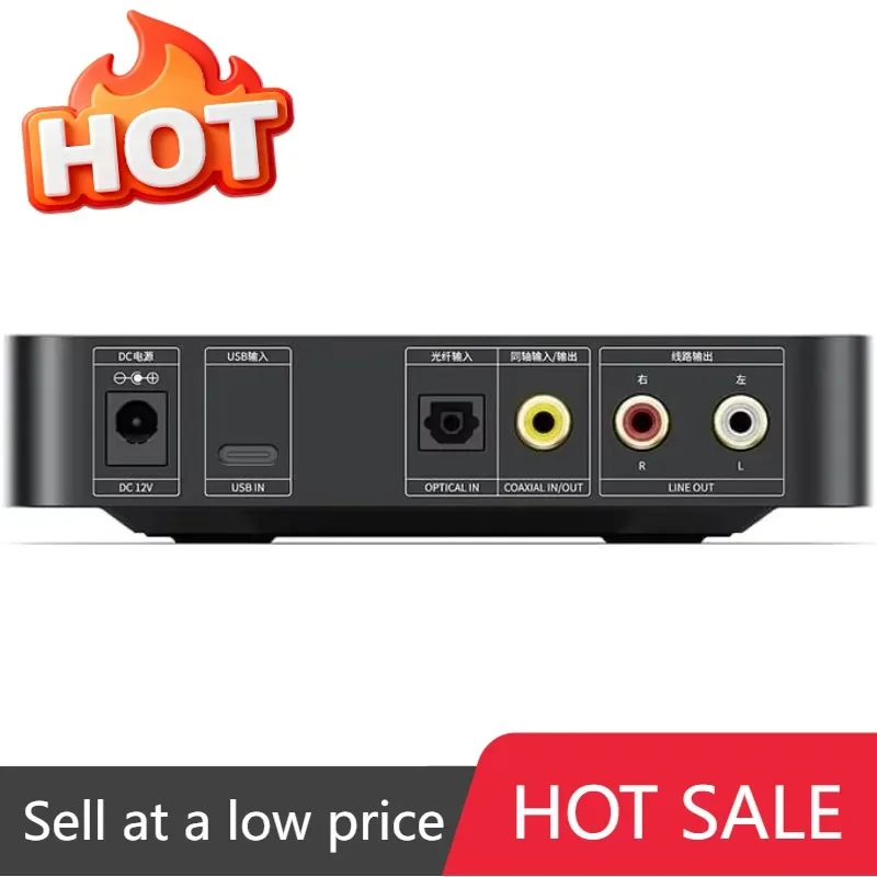 

K11 Desktop 1400W Power Balanced Headphone DAC Amplifier 384kHz/24Bit DSD256 for Home Audio/PC 6.35mm/4.4mm/RCA/Coaxial (Black)