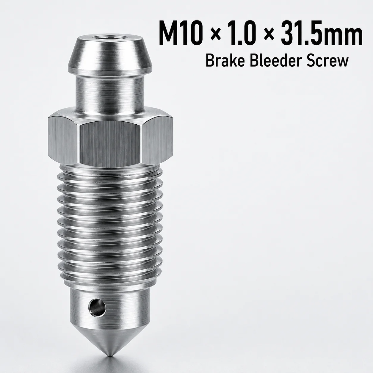 Śruba odpowietrzająca do gwintu cylindra hamulcowego M10x1.0 Długość 31,5 mm Akcesoria do samochodów