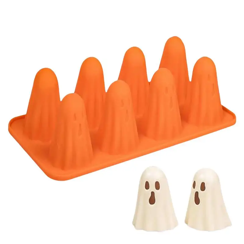 Ghost Silicone Chocolate Mold Halloween Decoration Candy Mold Halloween Kitchen Baking Decor Supplies for Jelly Chocolate Candy