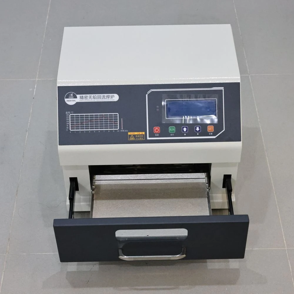 ZB2015HL เดสก์ท็อป Reflow Oven700W 200x150 มม.อินฟราเรด Hot Air Smd Reflow การบัดกรีสําหรับ Smt ชุดขนาดเล็กการผลิตและการประมวลผล