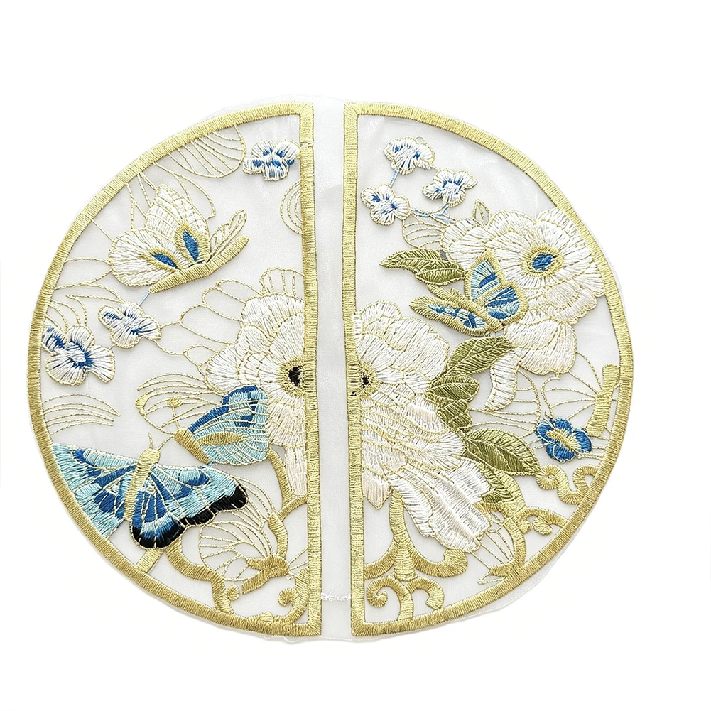 Schmetterling-Stickerei-Applikation Wasserlösliche Spitzenapplikation für Chinesisches Qipao-Kleid Tang-Anzug Hanfu DIY Handwerk Heimdekoration Geschenk – Detail 2