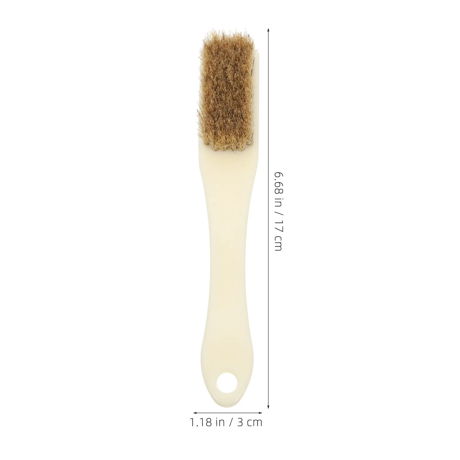 6Pcs Handheld Cleaning Brush Set 6 Row Pig Bristle Detail Brush for Rust Dirt Removal Walnut Crafts Gap Tile Joints