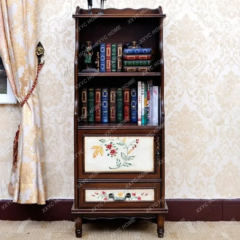 Xstyle, solid wood bookshelf, side cabinet, study, documents, magazines, storage drawers, low cabinet
