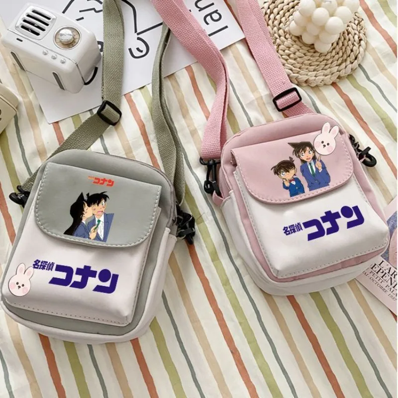

Conan Edagawa cartoon cute crossbody bag with high appearance couple personality trendy shoulder bags and fashionable items