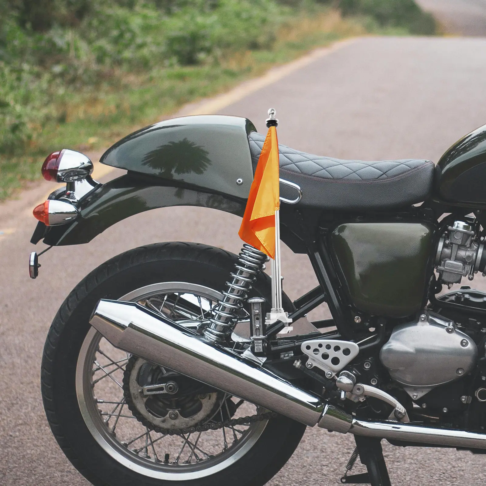 Aluminum Alloy Heavy Duty Motorcycle Flagpole Stainless Steel Bicycle Flag Mount for Outdoor Use Adjustable Rust Resistant