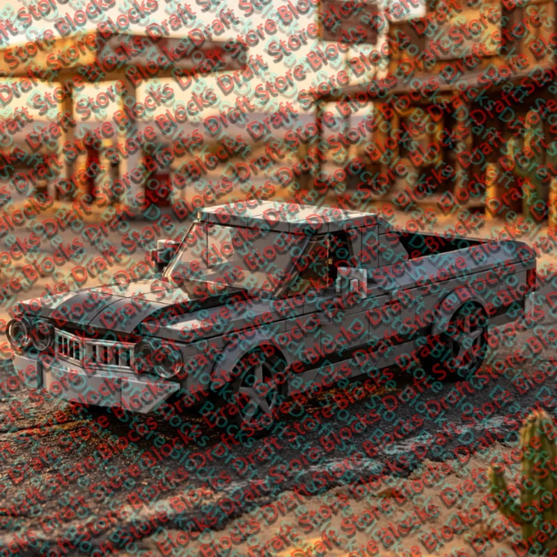 QWERT Speed Racing Car Model MOC Building Bricks Classic Pickup Truck Modular Technology Holiday Gifts Assemble Toys QWERT