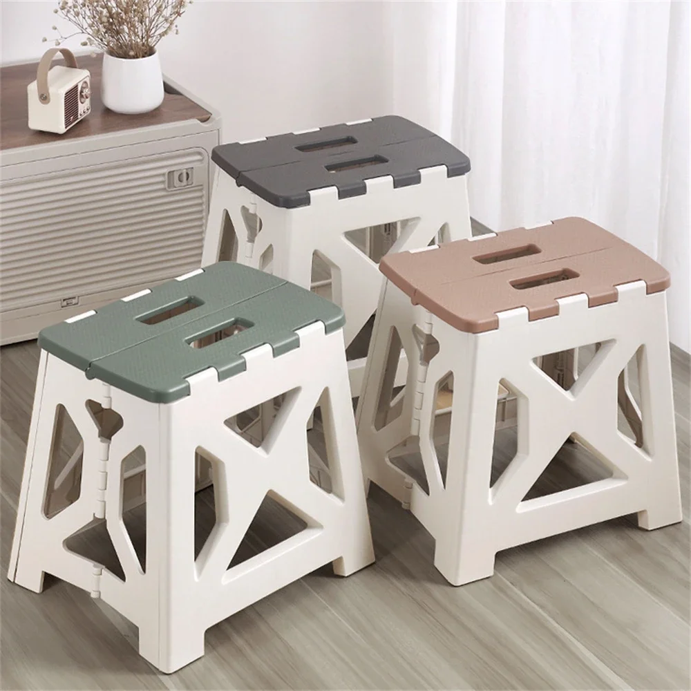 

Portable Folding Stool Outdoor Household Handheld Plastic Small Stool Kindergarten Children Adult Camping Leisure Fishing Stool