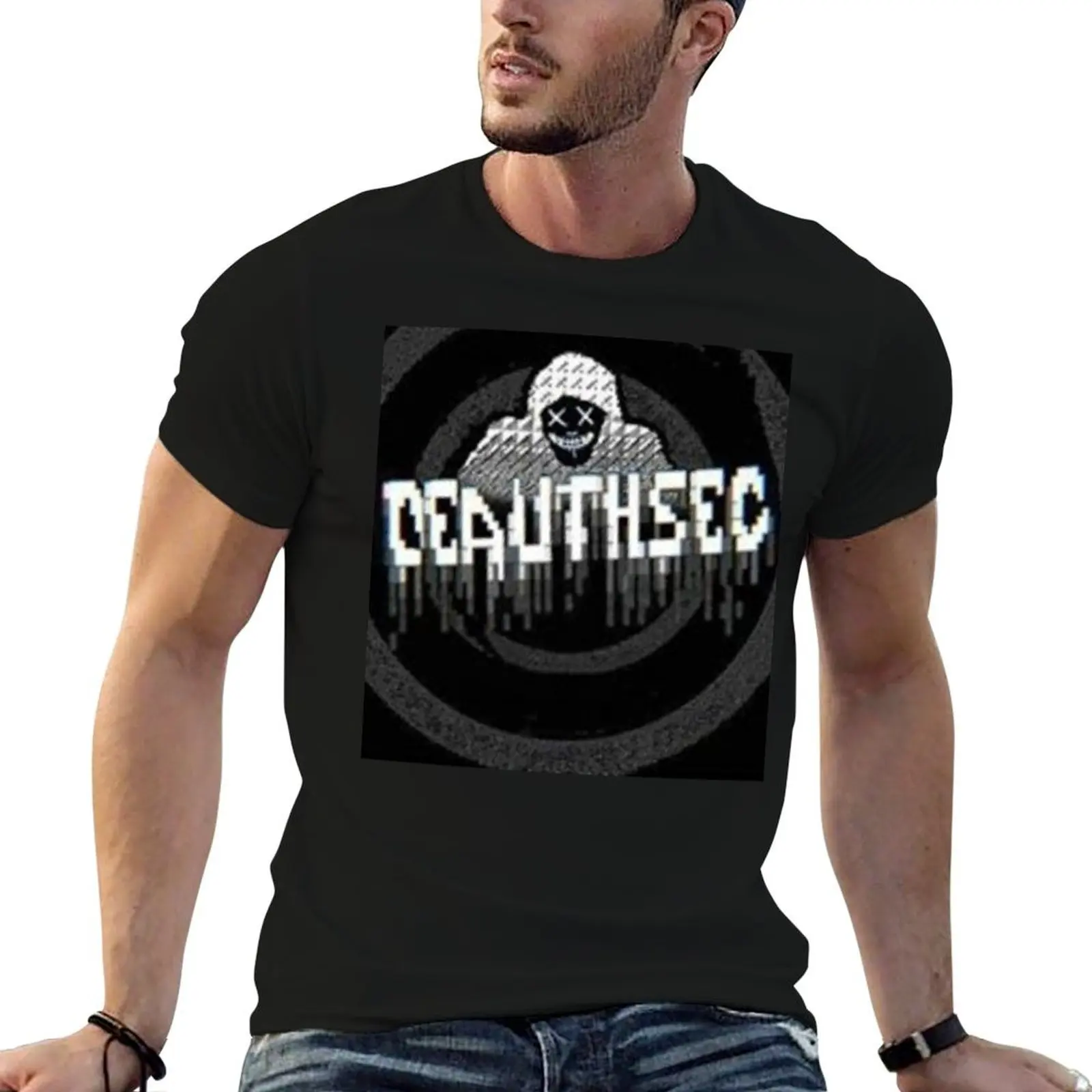 

DeAuthSec logo T-Shirt t shirts for man cotton funny mens graphic t shirts t shirts for man pack white T-shirt