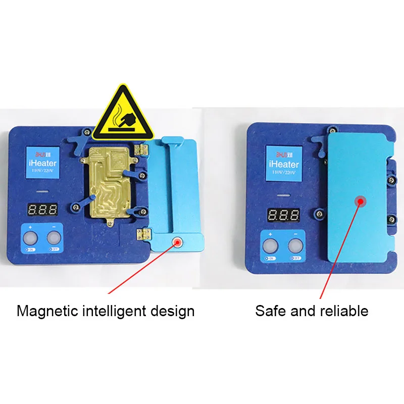 IHeater-Station de préchauffage 220V/110V, plaque chauffante à plate-forme thermique pour IPhone Android 11 Pro X XS MAX, fixation de carte mère