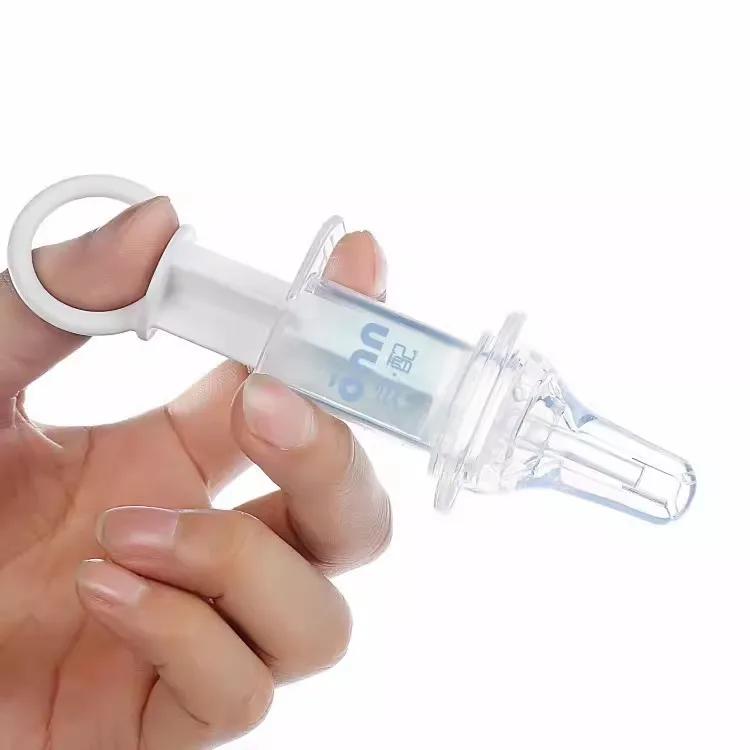 

2pcs Best Seller Pacifier-type Baby Feeder Anti-choking Throat with Graduated Syringe Measuring CupTo Feed Juice AP1330
