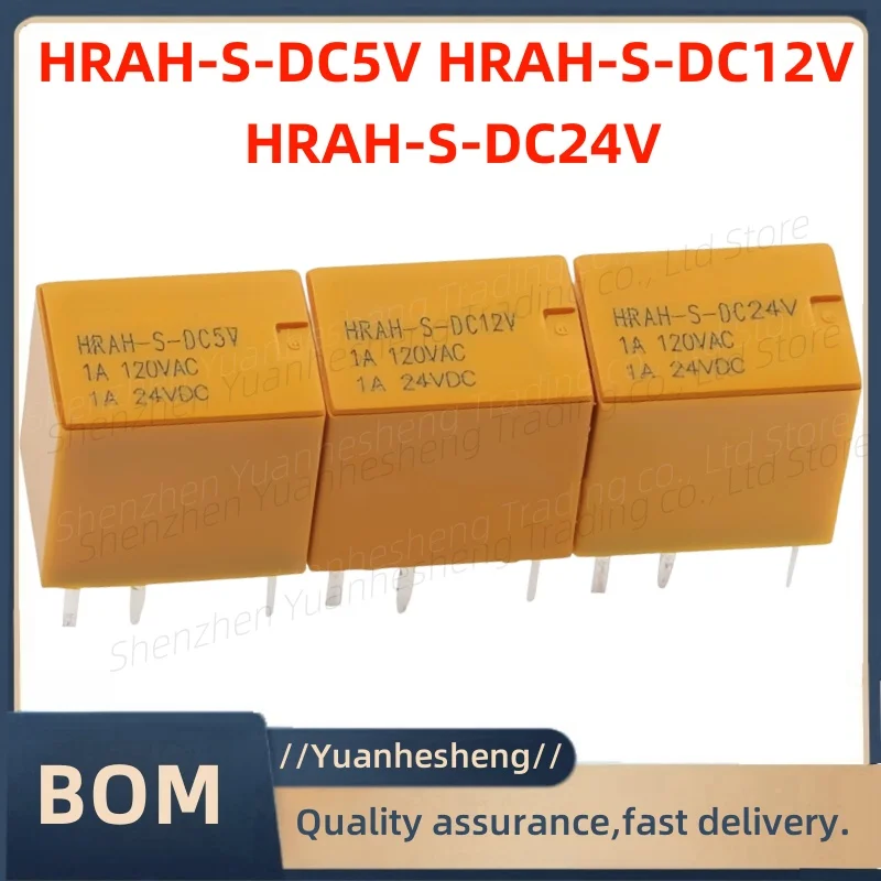 

10 PCS /lotto Original and brand new HRAH-S-DC5V HRAH-S-DC12V HRAH-S-DC24V 1 Set di conversione 6-pin 1A 120VAC relè di segnale