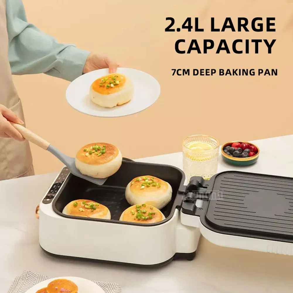 Electric pancake pan, household multifunctional pancake maker, frying and baking integrated pot