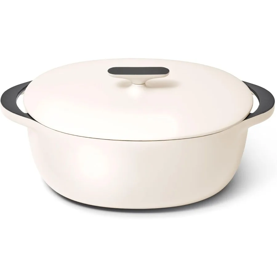 

Эмалированная чугунная голландская духовка 8qt с крышкой для медленного приготовления тушения и выпечки. 3-слойное эмалированное покрытие для превосходного гурмана.