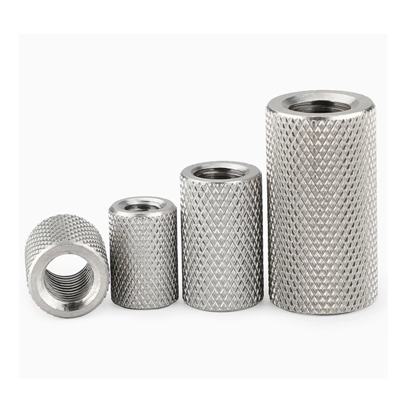 2/ 5pcs Round Knurled Coupling Nut M3 M4 M5 M6 M8 M10- M16 Stainless Steel Long Extenion Thumb Tighten Nuts