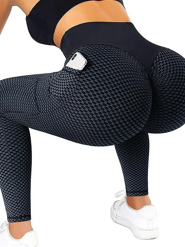 กางเกงโยคะเอวสูงแบบสั้น ผ้าระบายอากาศ แห้งเร็ว กระชับรูปร่าง ไม่โป๊