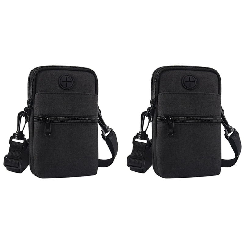 

2X Fashion Small Bag For Man Messenger Bag Men Mini Shoulder Bag Male Small Travel Bag Handbag For Men