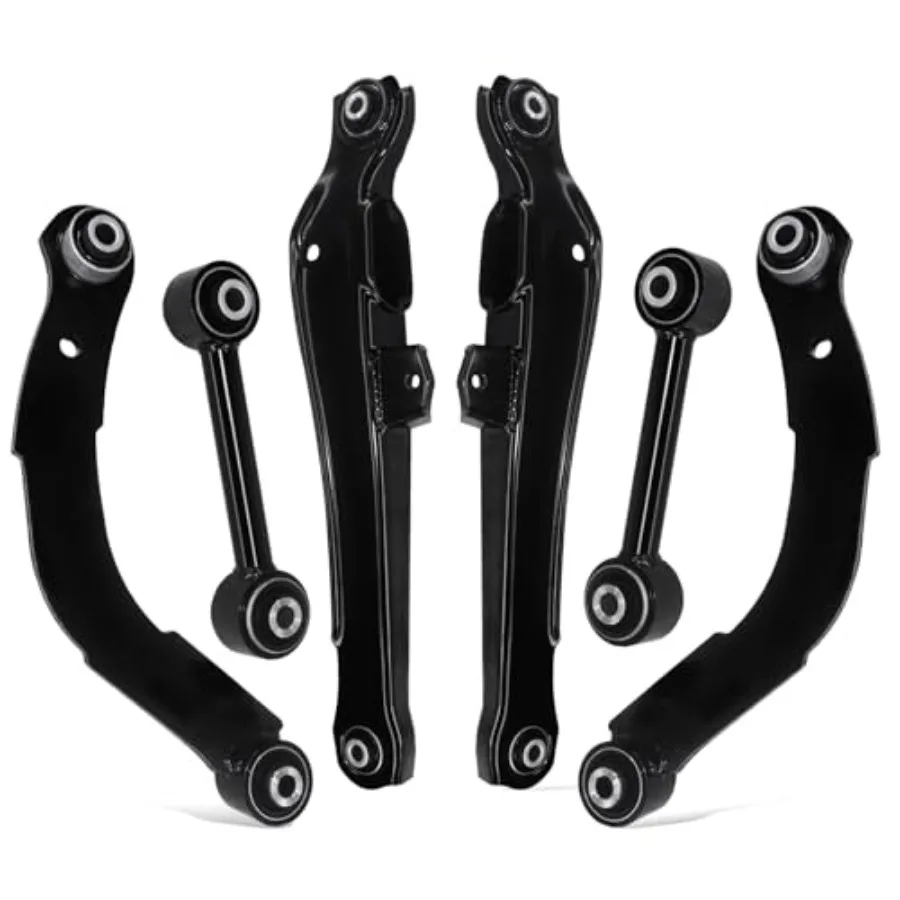 

6PCs Rear Upper Lower Control Arms Lower Rearward Lateral Toe Arms Replacement for 20072017 Jeep Patriot Compass 20072012 Dodge