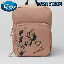 Disney Cartoon Backpack Women's Mickey Mouse Donald Duck Pattern Student School Bag Large Capacity Backpack Girls Shoulder Bag