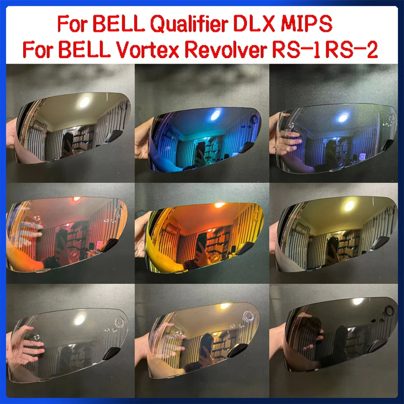 

Motorcycle Helmet Visor For BELL Qualifier DLX MIPS Anti-scratch UV Wind Shield Glasses Visor For BELL Vortex Revolver RS-1 RS-2