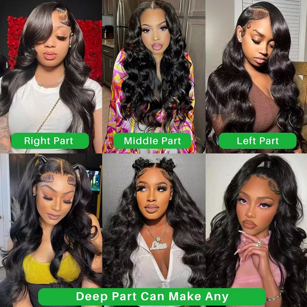 Pelucas delanteras de encaje 13x6, cabello humano de 200 de densidad, pelucas de cabello humano Frontal de encaje ondulado HD para mujeres, sin pegamento, prearrancadas