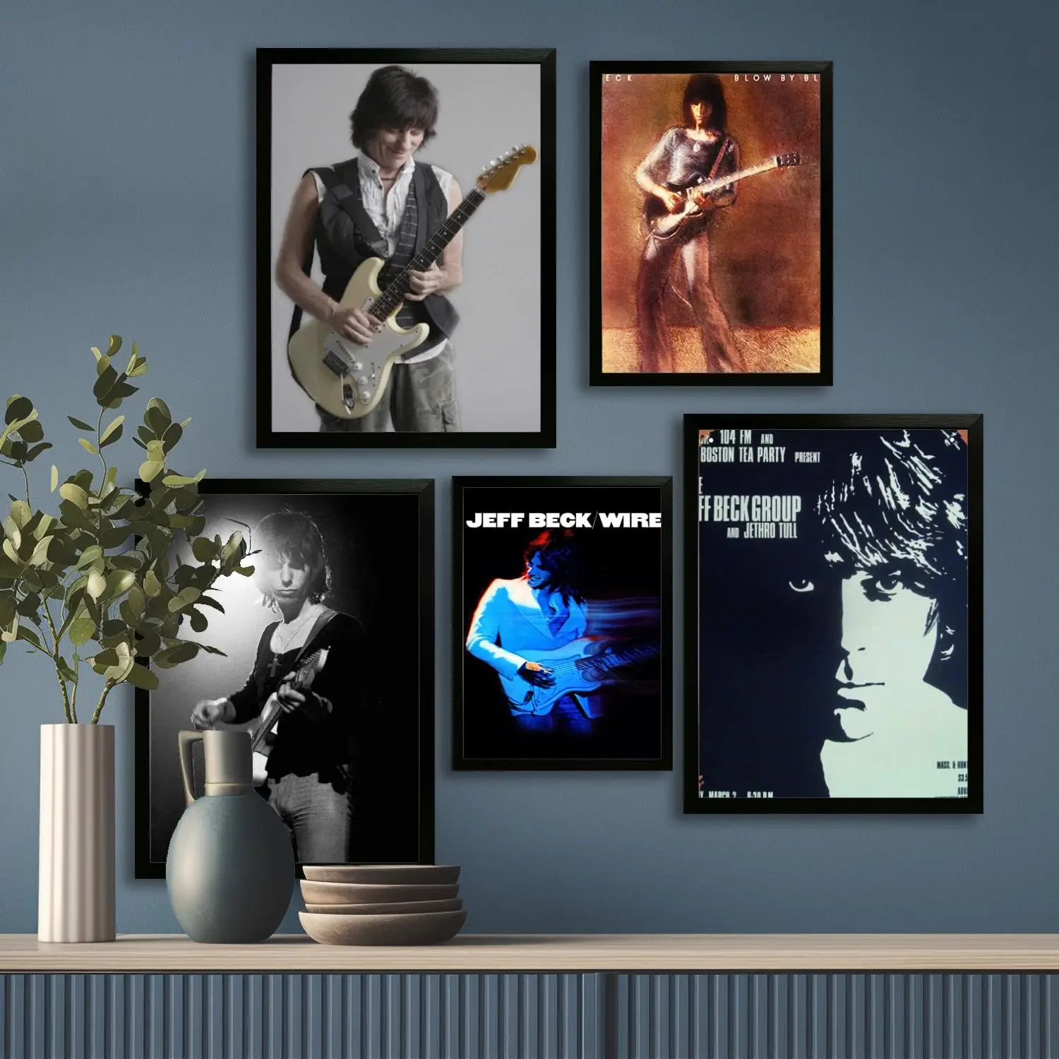 Плакат на холсте The Jeff Beck Group и настенное искусство, печать с изображением, современный семейный декор для спальни, декоративная живопись