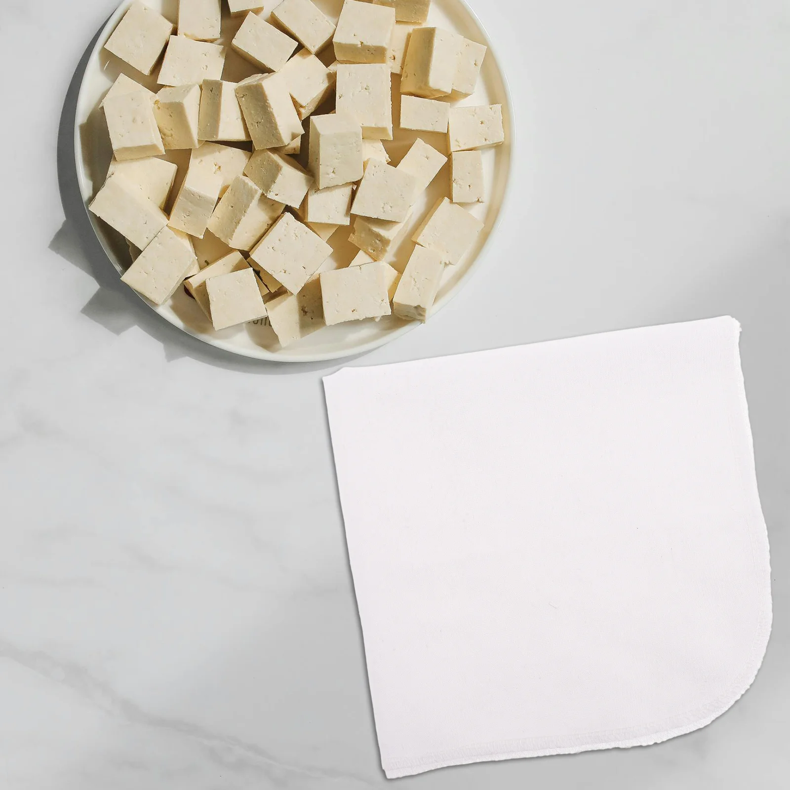 

6pcs 40X40Cm Pure Cotton Tofu Cloth Reusable Cheesecloth For Straining Filtering Wine Making Bean Curd Dairy Processing Fine