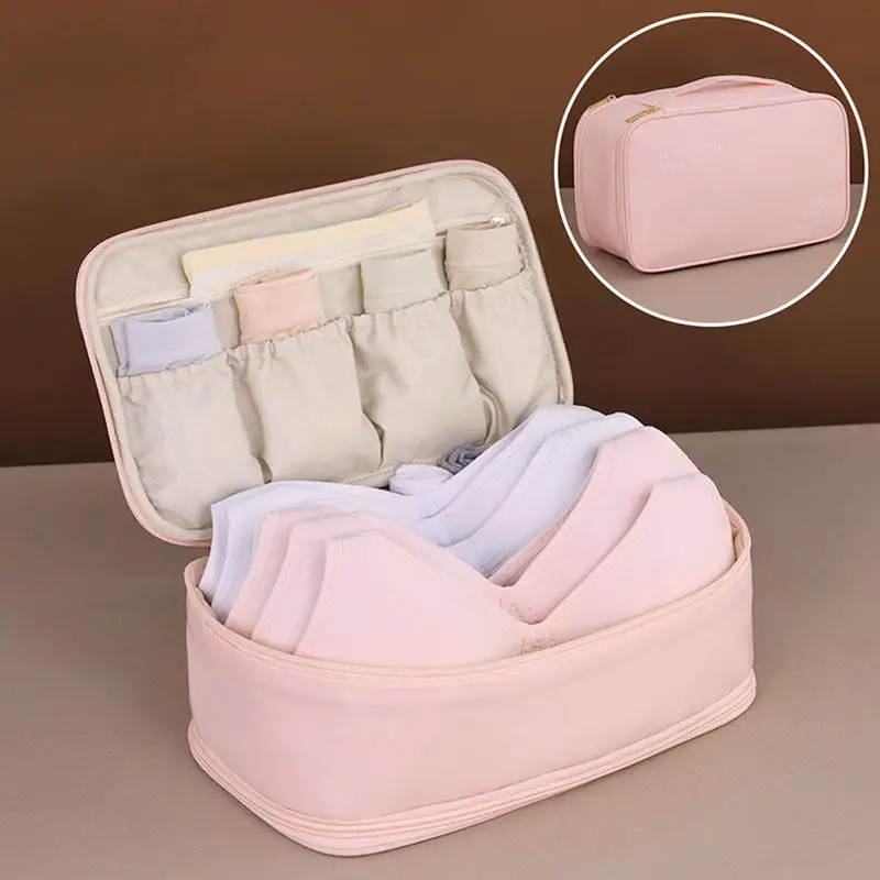 

Travel Storage Bag Portable Underwear Pantyhose, Socks Organizing Bag, Double Layer Large Capacity Luggage Bag Travel Essentials