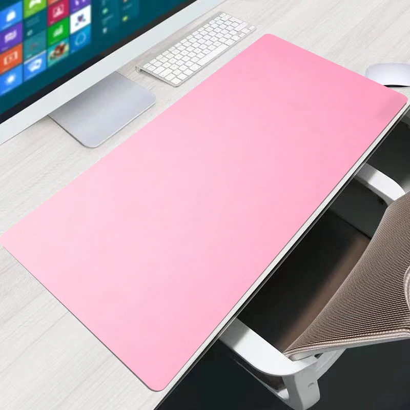 Red Mouse Pad Office Extended Desk Mats 90x40cm Rubber Gaming Accessories Edge White fashion Pink MousePads Laptop Keyboard Mat view 3