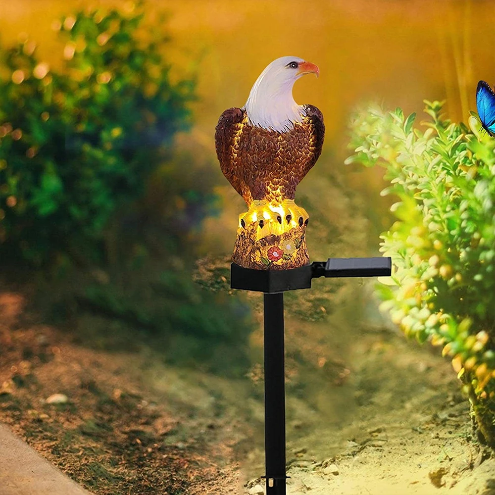 Lampada solare gufo animale luci da giardino solari a energia solare luce a Led per esterni lampada da giardino per esterni luci solari impermeabili