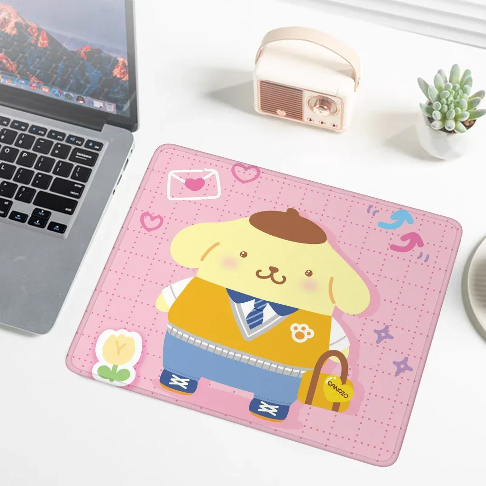 

Mew Cartoon Sanrio Leather Mouse Pad Hello Kitty Small Computer Gamer Cute Kawaii Gaming Mats Computer Desk Accessories Mousepad