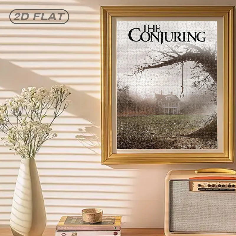 1000pcs "The Conjuring" Movie Puzzle - Officially Licensed Puzzle Game with Iconic House, Trees & Hanging Scene, Large 20x30 I