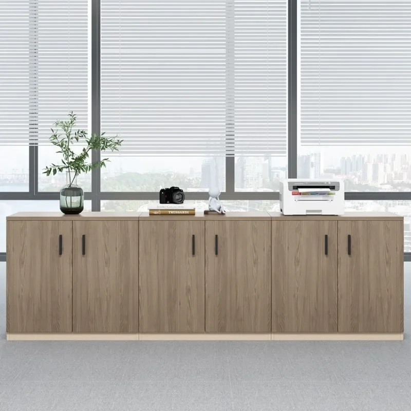 Office File Cabinet Wooden Low Cabinet Floor Locker Partition Lock Information Printer Storage