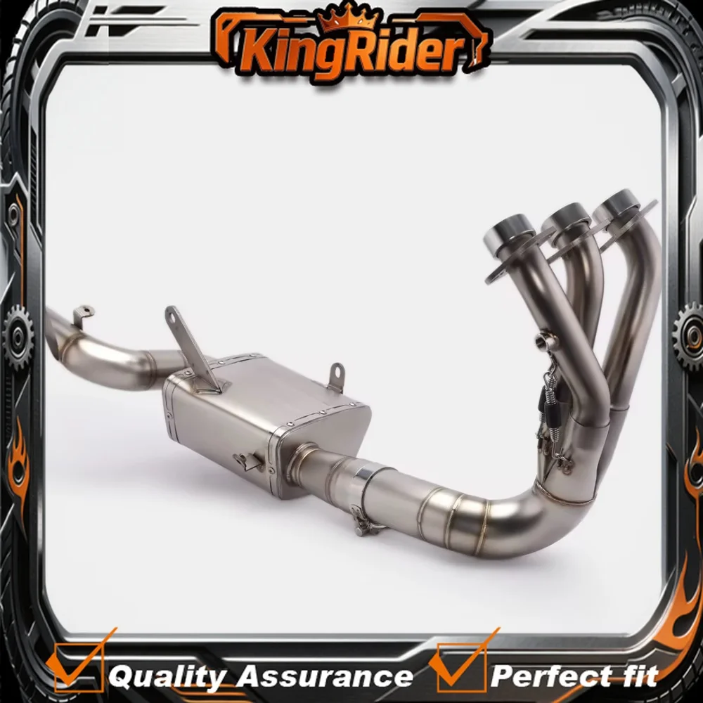 【Supreme quality】Stainless steel bottom-exit exhaust pipe with original factory appearance, ZONTES 703RR