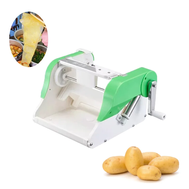 폭포 감자 220V 전기 야채 스파이럴라이저 초퍼 스파이럴라이저 야채 슬라이서 나선형 커팅 스트립 네트 슬라이스