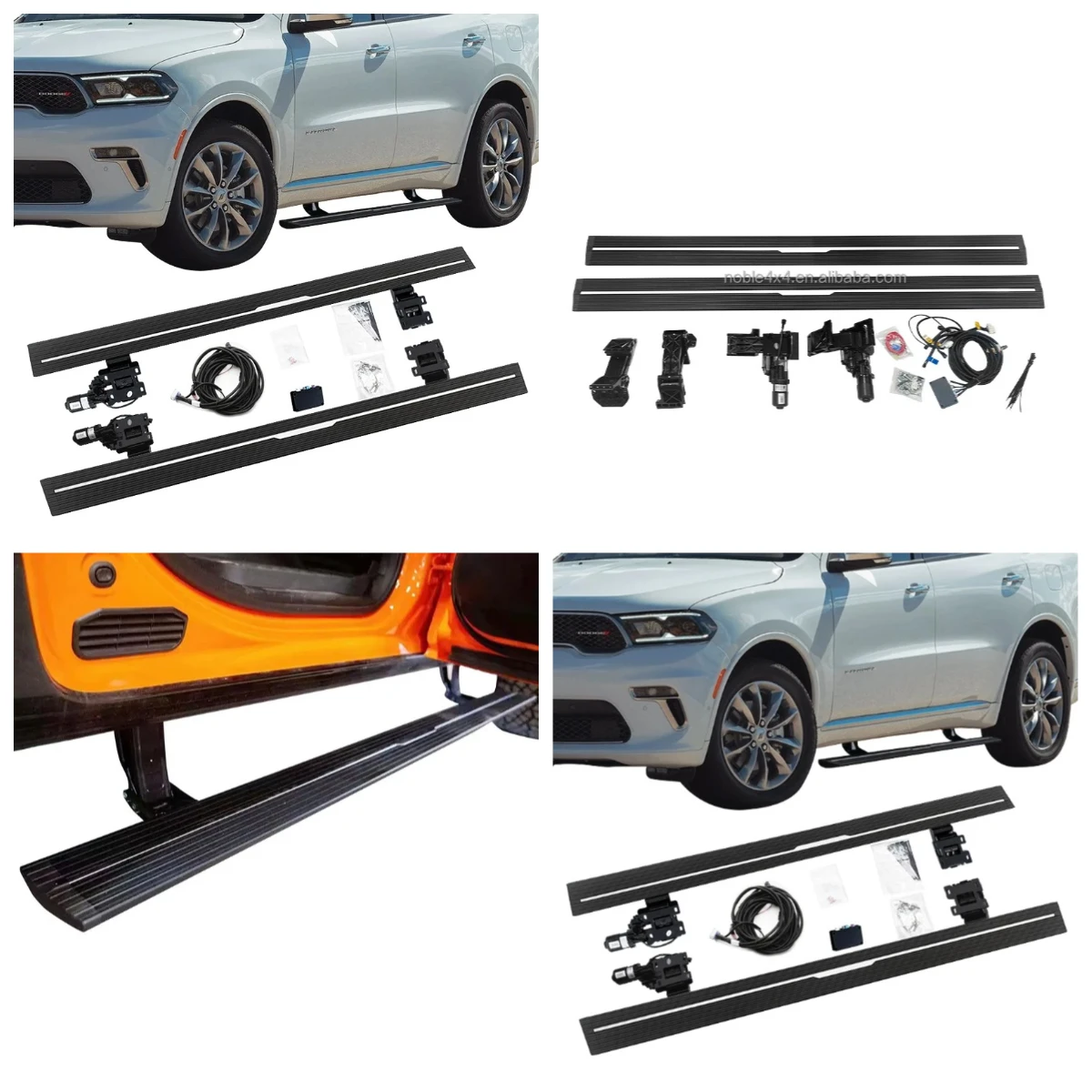 Hot selling:AKM Waterproof Aluminum Alloy Motor Panel Automatic Electric Side Step for 1500 Power Running Boar