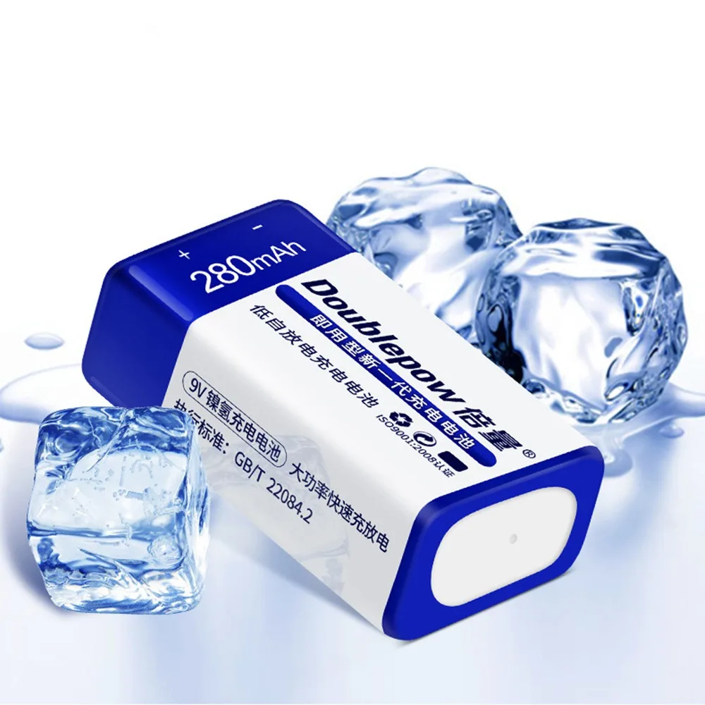 1 unids/lote 9V batería 280mAh 6F22 batería recargable adecuada para micrófono multímetro batería de juguete