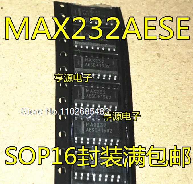 （20PCS/LOT）  MAX232 MAX232AESE   RS-232 SOP16