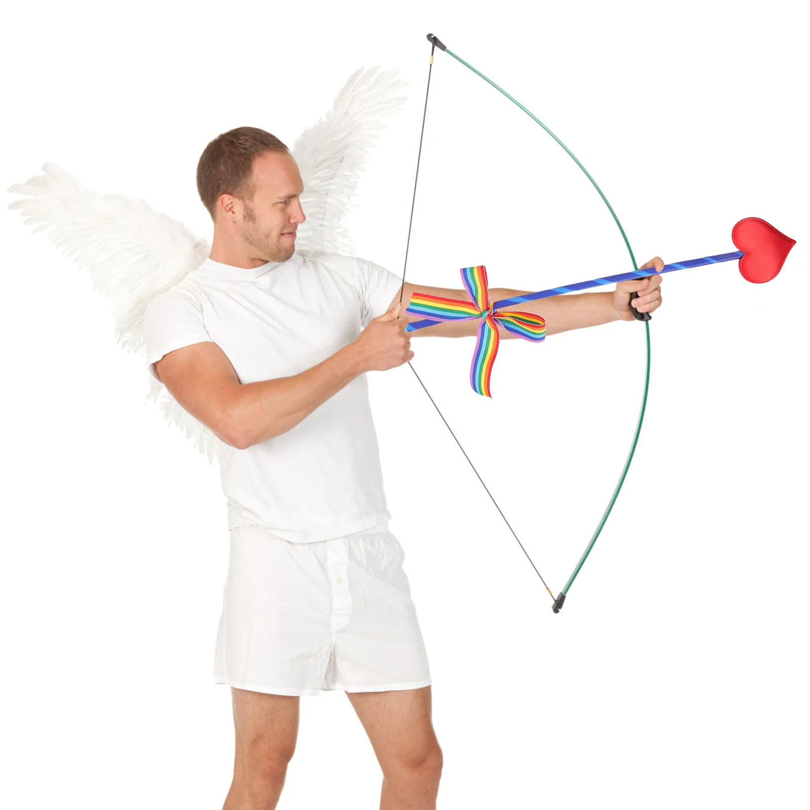 

Cupid Arrow Prop Plastic Decor Valentine Costume Supply Party Supplies Bow Outfit Wedding Engagement Photoshoot Accessory