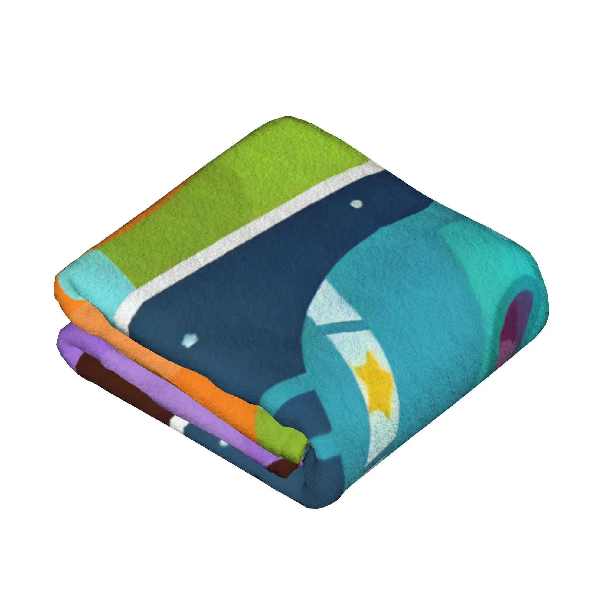 Bumble Nums Cartoon Blanket Cover Fleece  Ultra-Soft Throw Blankets for Car Sofa Couch Bedspread