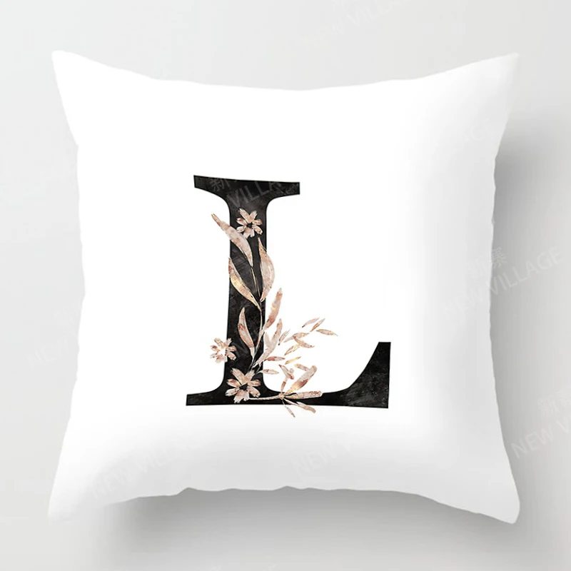 Nordic fall home decor autumn throw pillow case sofa Cushion cover velvet modern 45x45cm 45*45 50x50 60x60 40x40 50*50 letter