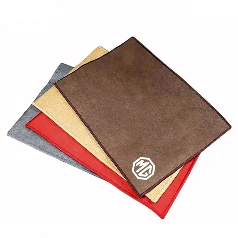 Morris Garages MG Emblem Car Detailing Towel For MG Cyberster ZS EV MG4 EV HS, Suede Absorbent Dust Cleaning Cloth Auto Care Acc