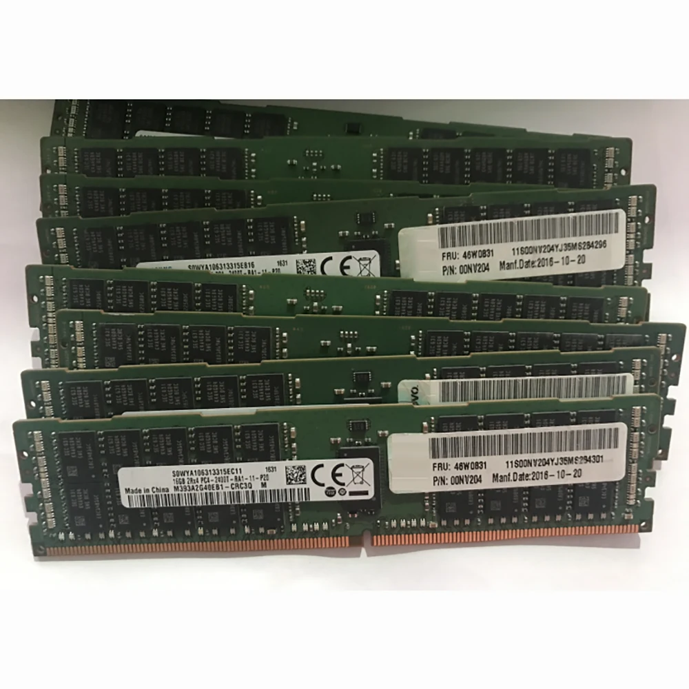 Server Memory 46W0829 46W0831 00NV204 For IBM X3850 X6 M5 X3550M5 X3950X6 16GB DDR4 2400MHz PC4-2400T-R 2RX4 ECC REG RAM